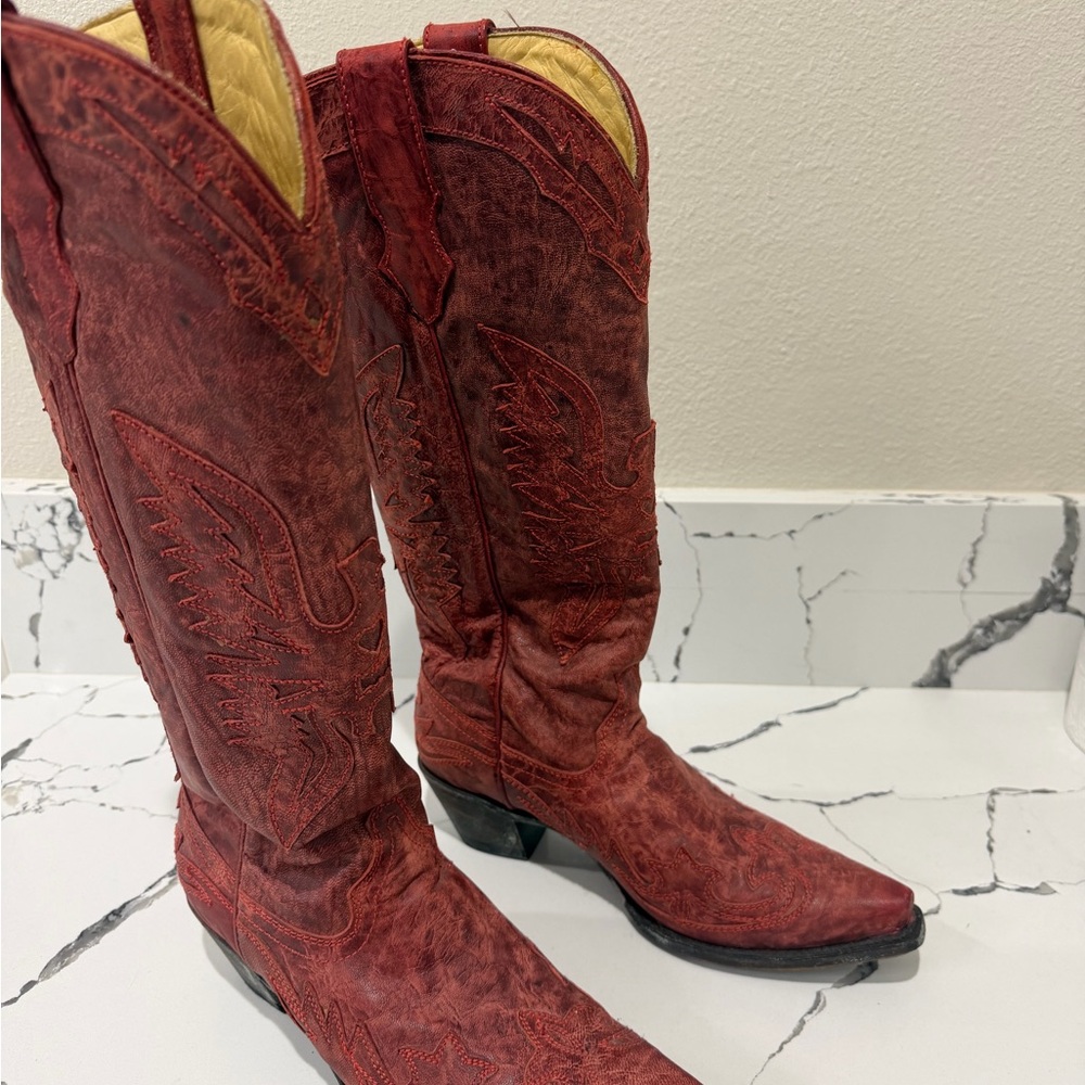 Red Western Cowboy Boots